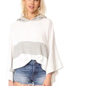 Free People poncho hoodie